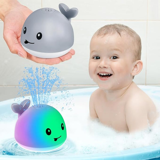 Gigilli Bath Toys for Kids Ages 1-3 or Babies 0-6-12-18 Months, Light Up Whale Sprinkler Bathtub Water Pool Toys for Toddlers 1-3 2-4, Infant Bath Toy for 1 Year Old Boys Girls First Birthday Gifts nirvanaguru