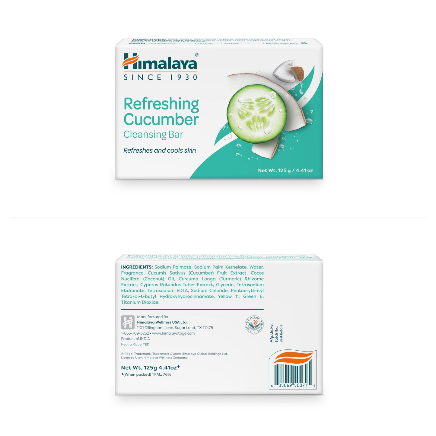 Himalaya Purifying Neem & Turmeric Cleansing Bar for Clean and Healthy Looking Skin, Free from Parabens, SLS and Phthalates, Gluten Free, Vegan, 125 g (4.41 oz), 6 Pack - Nirvana Guru