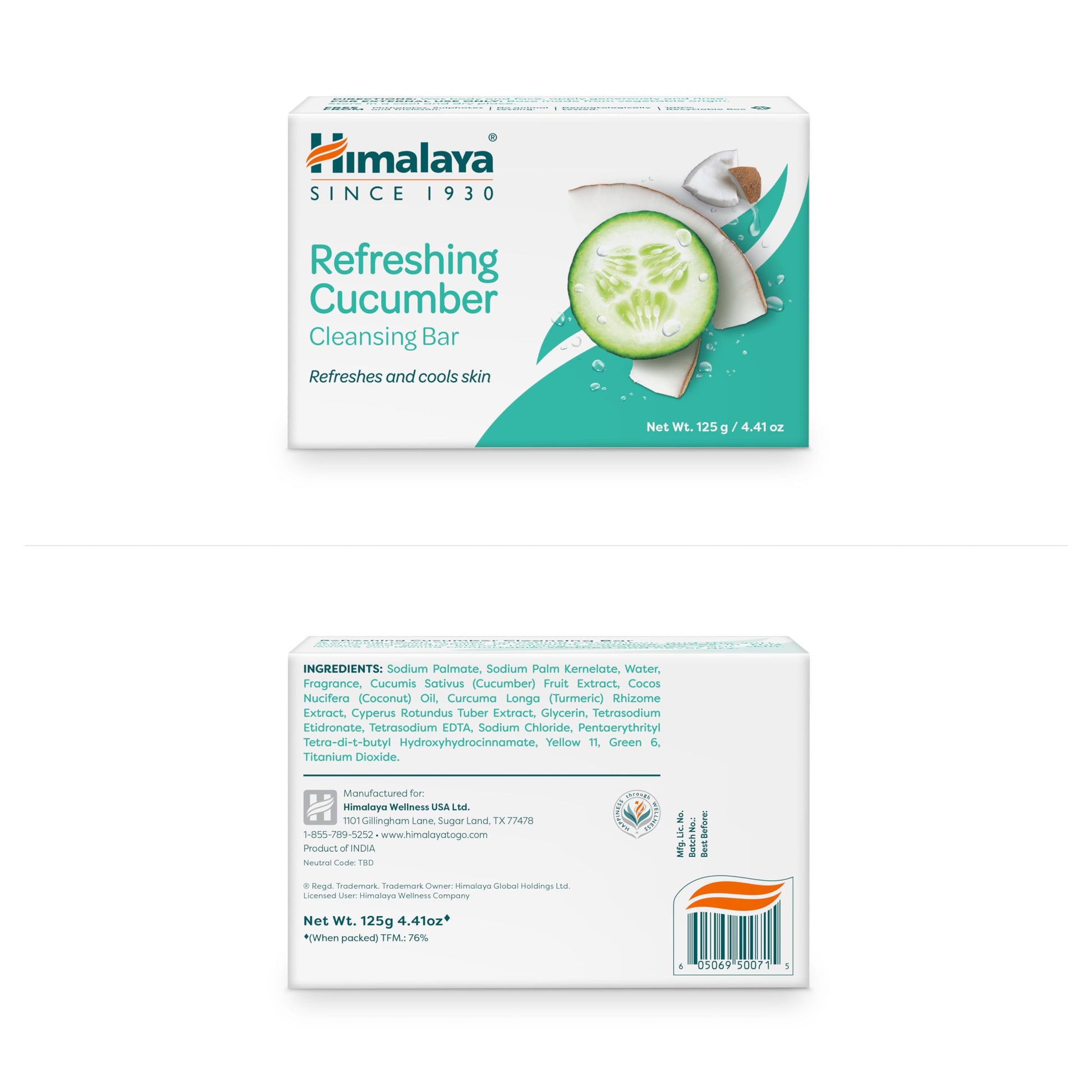 Himalaya Purifying Neem & Turmeric Cleansing Bar for Clean and Healthy Looking Skin, Free from Parabens, SLS and Phthalates, Gluten Free, Vegan, 125 g (4.41 oz), 6 Pack - Nirvana Guru