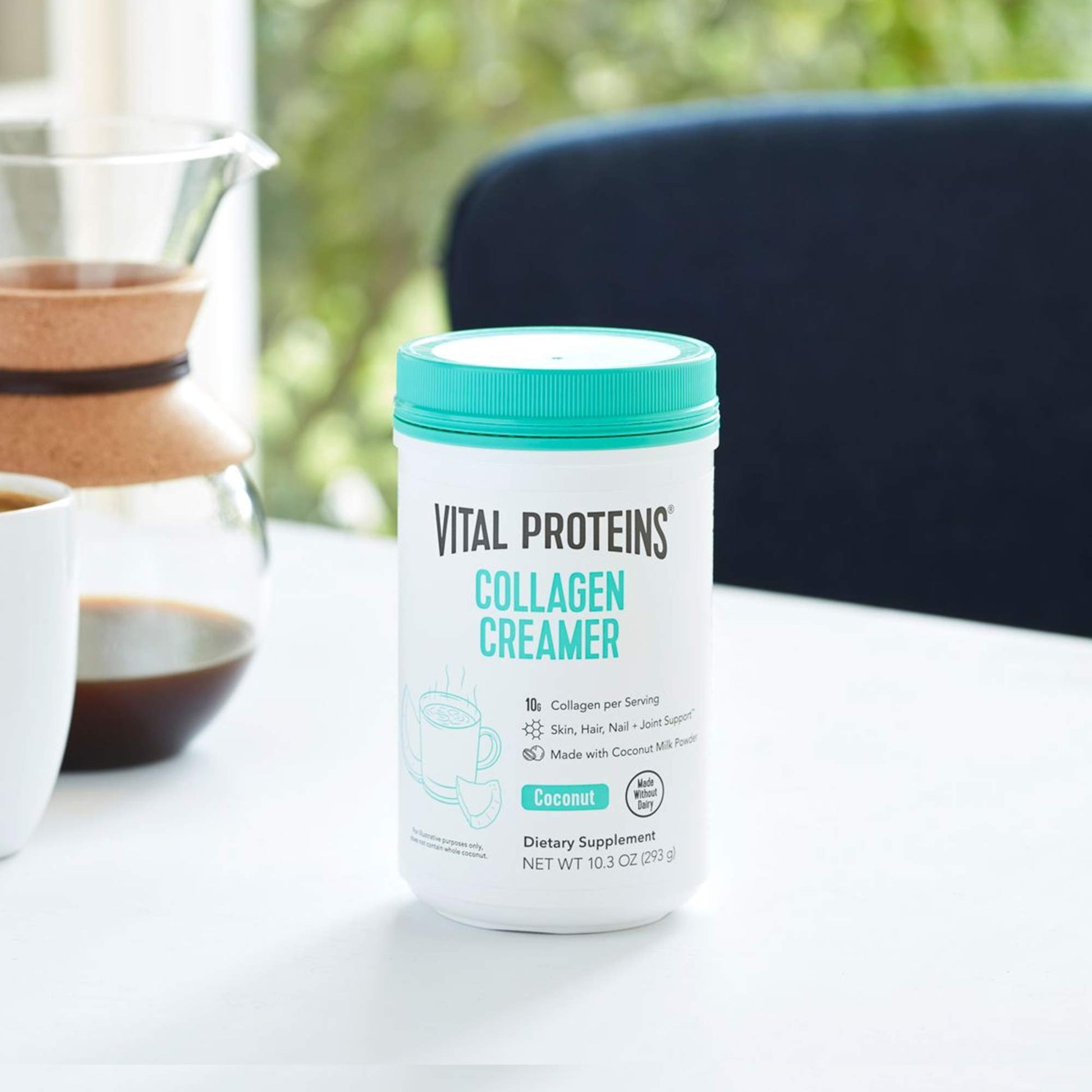 Vital Proteins Collagen Coffee Creamer, Coconut Milk based & Low Sugar Powder with Collagen Peptides Supplement - Supporting Healthy Hair, Skin, Nails with Energy-Boosting MCTs - Mocha 11.2oz - Nirvana Guru
