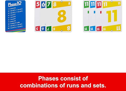 Mattel Games Phase 10 Card Game with 108 Cards, Makes a Great Gift for Kids, Family or Adult Game Night, Ages 7 Years and Older nirvanaguru