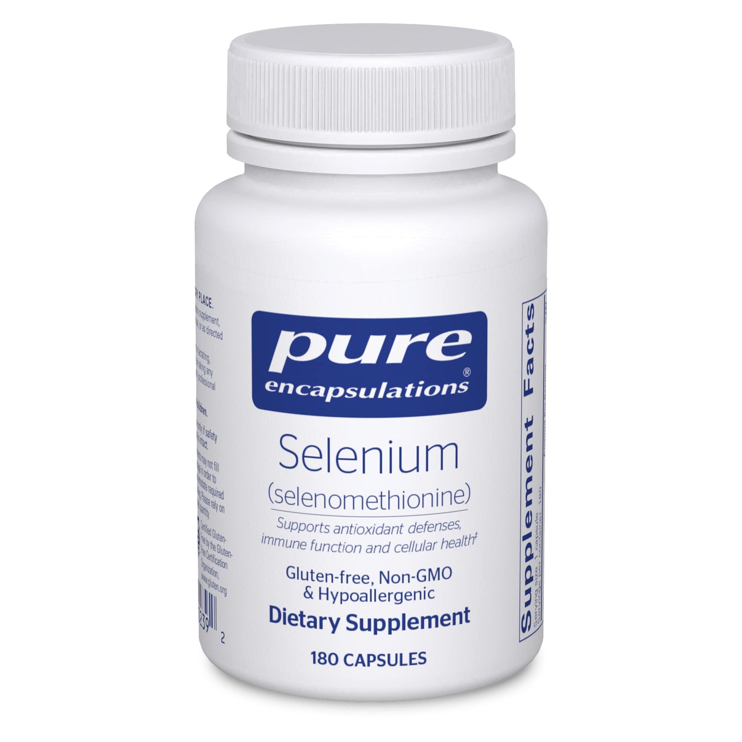 Pure Encapsulations Selenium - 200 mcg - for Healthy Cellular Function, Immune System & Antioxidant Defenses - Mineral Supplement - Vegan & Gluten Free - 60 Capsules Nirvana Guru