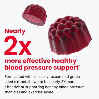 HumanN SuperBeets Heart Gummies - Beet Gummy with Energy Support, Grape Seed Extract & Beetroot Powder, Sugar Free - Pomegranate Berry Flavor, 60 Count - Nirvana Guru