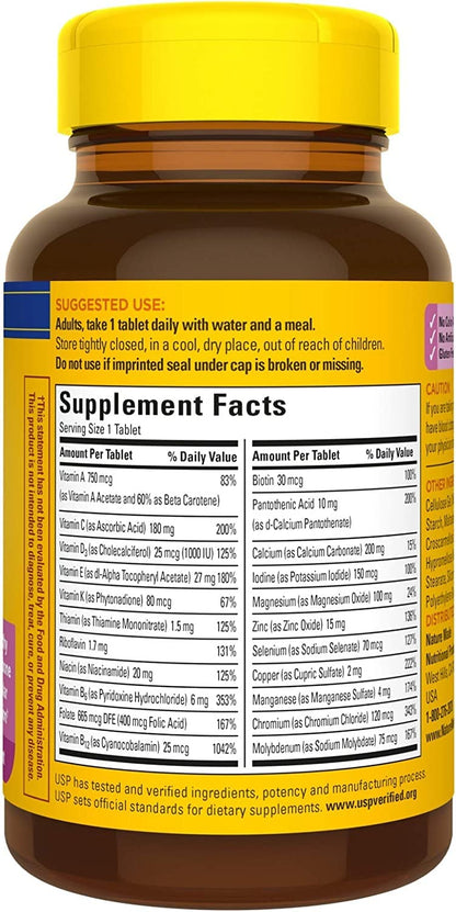 Nature Made Multivitamin For Her 50+ with No Iron, Womens Multivitamin for Daily Nutritional Support, Multivitamin for Women, 90 Tablets, 90 Day Supply - Nirvana Guru