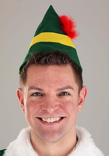 Authentic Buddy The Elf Costume for Adults, Elf Movie Outfit for Men, Christmas Cosplay Holiday Dress-Up nirvanaguru