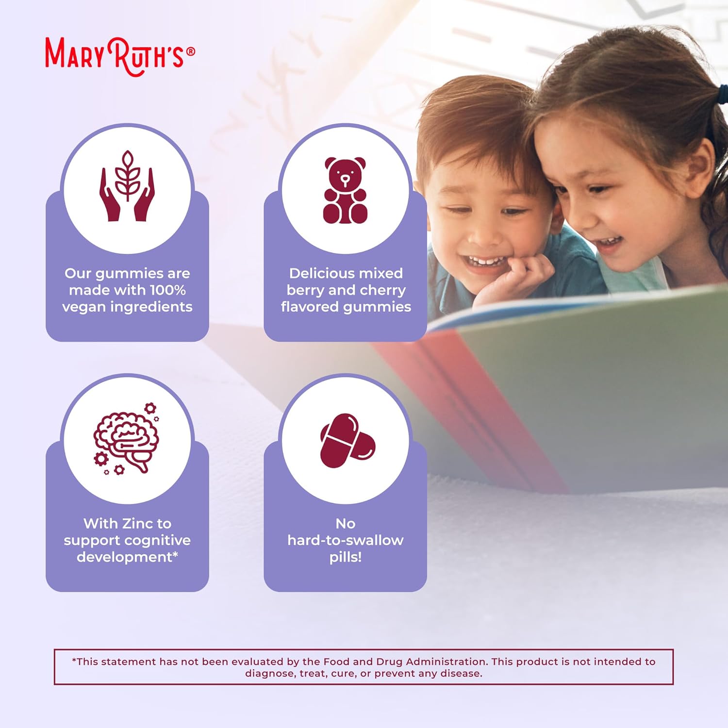 MaryRuth Organics Kids Vitamins | Multi | 1 Month Supply | Kids Multivitamin Gummies for Ages 4+ | Vegan | Only 2 Gummies a Day | 60 Count - Nirvana Guru