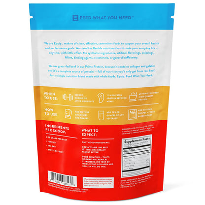 Equip Foods Prime Protein Powder | Clean, Grass Fed Beef Protein Isolate | Carnivore Protein Powder | Paleo, Keto Friendly | Gluten, Dairy Free | Helps Build & Repair Tissue | 30 Servings, Chocolate
