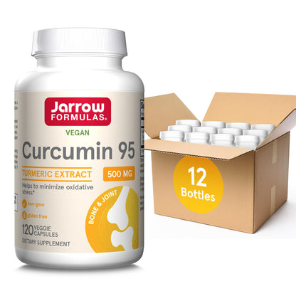 Jarrow Formulas Turmeric Curcumin Supplement - Curcumin 95, Turmeric Supplements, 500 mg for Antioxidant & Joint Support, 120 Capsules - Nirvana Guru