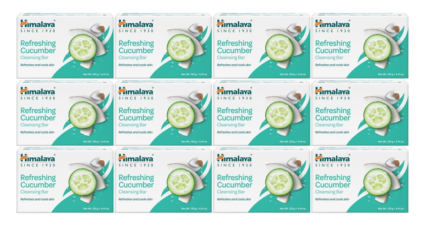 Himalaya Purifying Neem & Turmeric Cleansing Bar for Clean and Healthy Looking Skin, Free from Parabens, SLS and Phthalates, Gluten Free, Vegan, 125 g (4.41 oz), 6 Pack - Nirvana Guru