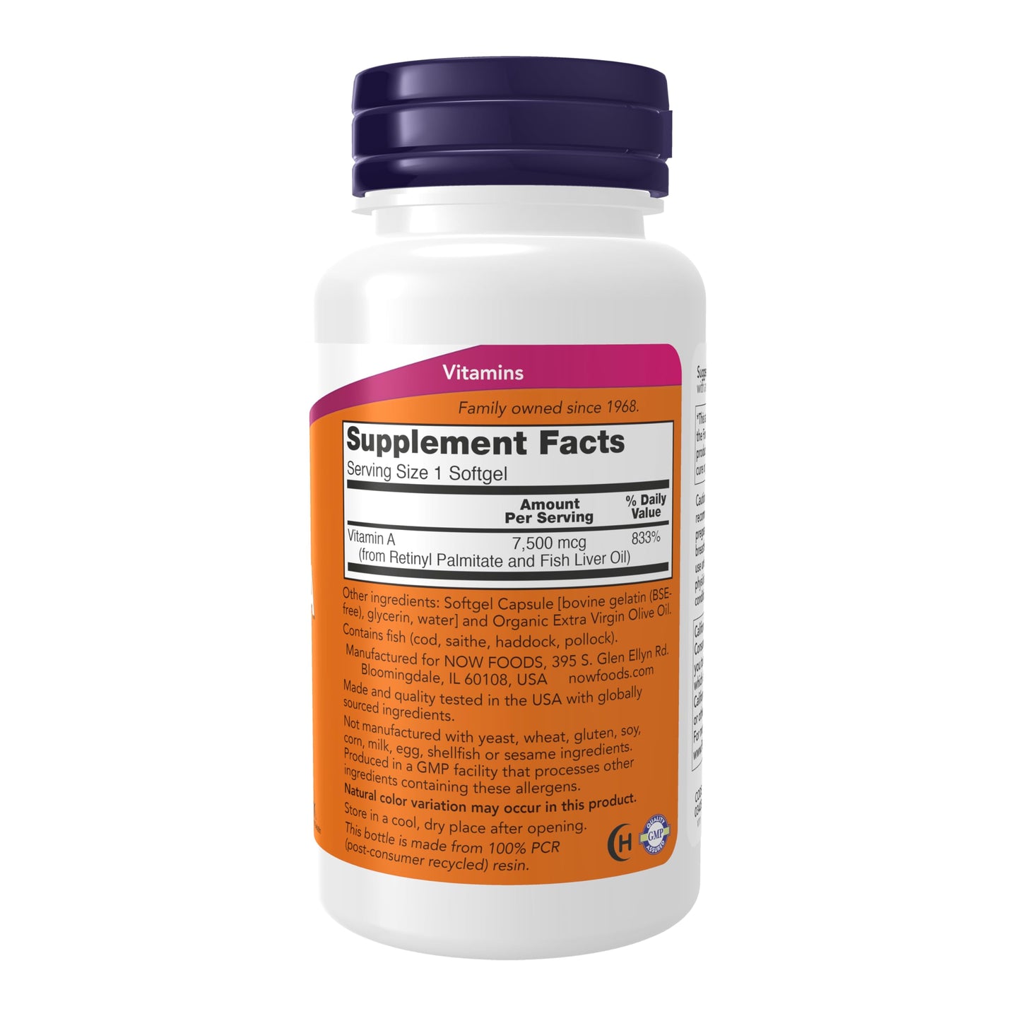 NOW Supplements, Vitamin A (Fish Liver Oil) 25,000 IU, Essential Nutrition, 250 Softgels Nirvana Guru