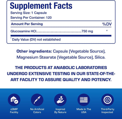 Vegan Glucosamine Joint Health Supplement - Soft Tissue Cartilage Tendon and Ligament Supplement for Enhanced Mobility Comfort & Flexibility - Non-GMO Shellfish Free & Made in The USA - 120 Servings Nirvana Guru