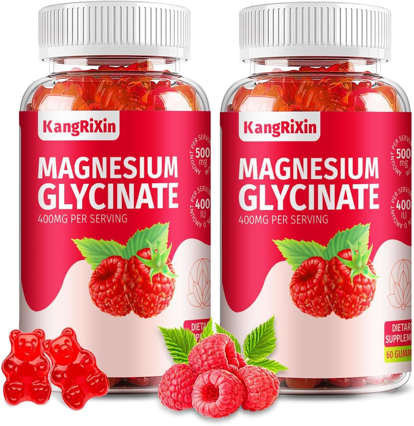 Magnesium Glycinate Gummies - Sugar Free Magnesium Supplements for Adults and Kids, High Absorption Magnesium Gummies Gelatin Free (60 Count (Pack of 1)) Nirvana Guru