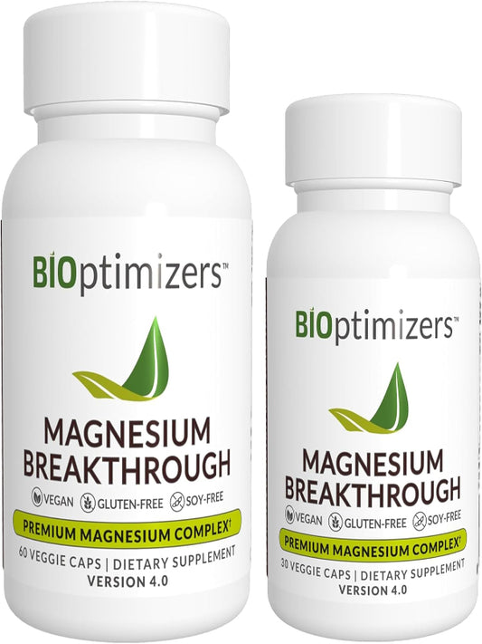 Magnesium Breakthrough Supplement 4.0 - Has 7 Forms of Magnesium: Glycinate, Malate, Citrate, and More - Natural Sleep and Brain Supplement - 90 Capsules Nirvana Guru