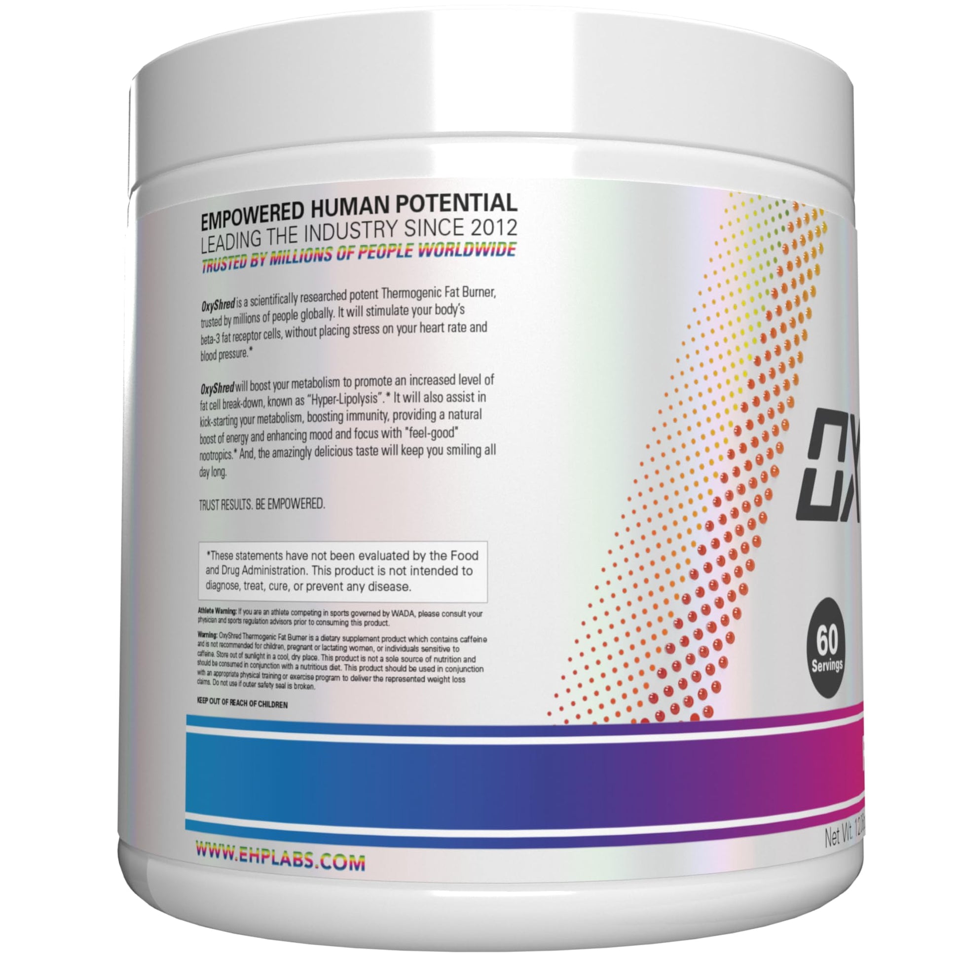 EHP Labs OxyShred Pre Workout Powder - Preworkout Powder with L Glutamine & Acetyl L Carnitine, Energy Boost Drink - Mango, 60 Servings Nirvana Guru