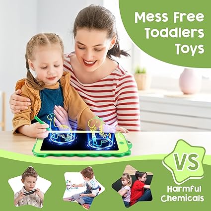 LCD Writing Tablet for Kids, Colorful Toddlers Toys Drawing Board, Educational Kid Toys, Doodle Pad Dinosaur Toys for 2 3 4 5 6 7 8 Year Old Boys Girls Birthday Party Christmas Gifts,8.5inch nirvanaguru