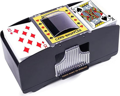 Automatic Card Shuffler, Battery Operated Card Dealer Machine, Electric Casino Card Shuffler for UNO, Blackjack, Texas Hold'em, Home Card Games nirvanaguru