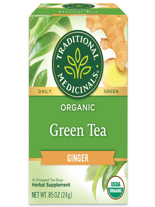 Traditional Medicinals Tea, Organic Green Tea Matcha, Genmaicha, Supports Health, 96 Tea Bags (6 Pack) - Nirvana Guru