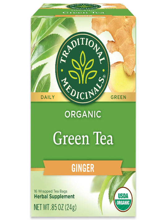 Traditional Medicinals Tea, Organic Green Tea Matcha, Genmaicha, Supports Health, 96 Tea Bags (6 Pack) - Nirvana Guru