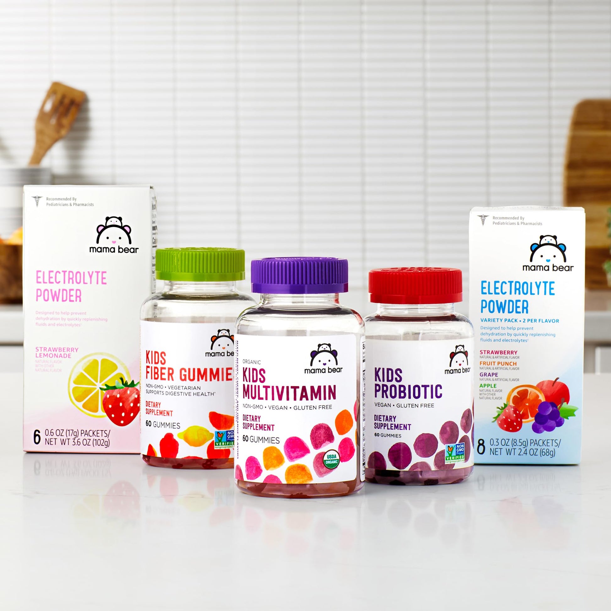 Amazon Brand - Mama Bear Organic Kids Multivitamin, 60 Gummies, 1 Month Supply (Packaging May Vary), Berry, Cherry & Orange Nirvana Guru