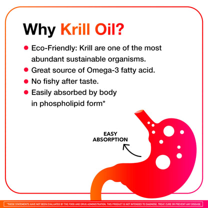 MegaRed - Omega-3 Krill Oil 350mg Softgels (130 Count in A Bottle), EPA & DHA Omega-3 Fatty Acids with No Fishy Aftertaste Unlike Fish Oil, Contains Antioxidant Astaxanthin - Nirvana Guru