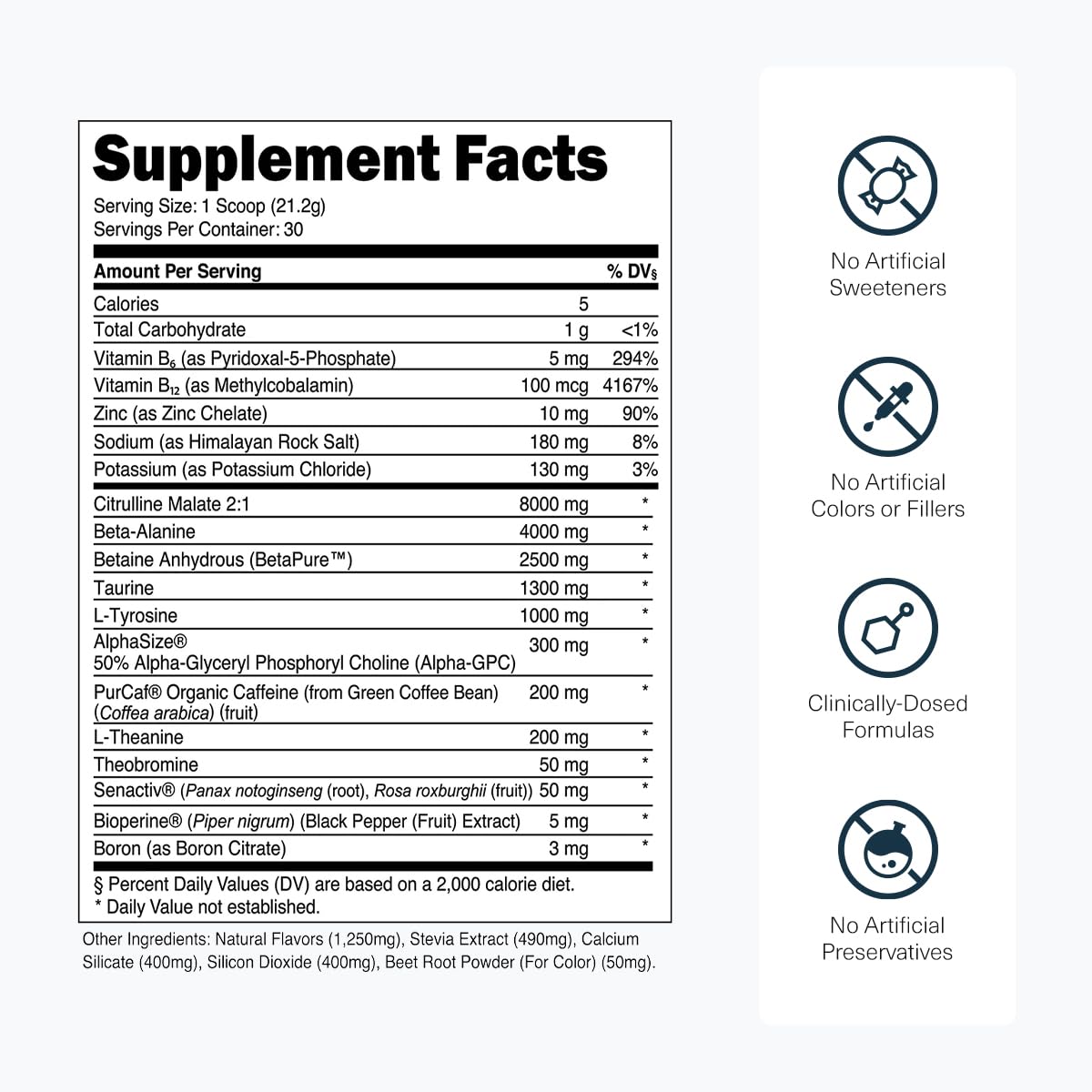Transparent Labs Bulk Pre Workout Powder - Naturally Sweetened Advanced Pre-Workout Formula for Muscle Building and Strength - 30 Servings, Peach Mango Nirvana Guru