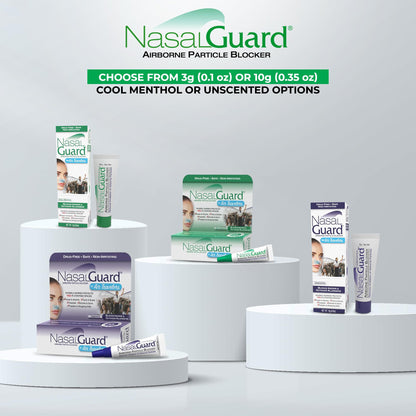 Airborne Particle Blocker Nasal Gel for Air Travelers - Drug-Free, Non-irritating, Non-drowsy, Airplane Travel Approved - Over 150 Applications Per Tube (Mixed, 3g, Pack of 6) Nirvana Guru