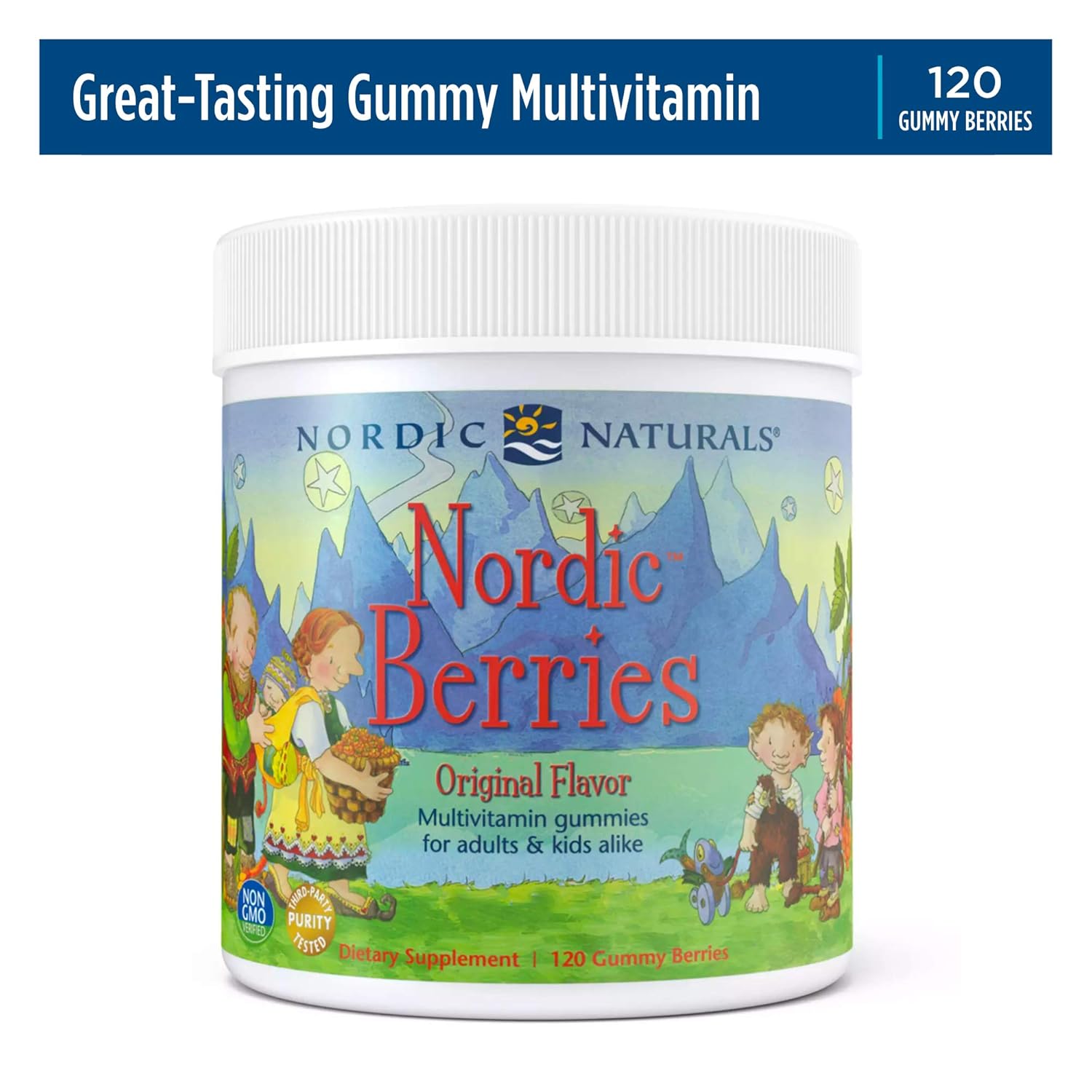 Nordic Naturals- Nordic Berries 3 Gram Gummy Berries 120 Count - Nirvana Guru