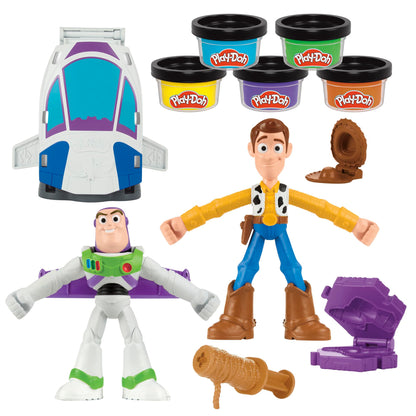 Play-Doh Toy Story 5 Space Creations Playset, Arts & Crafts, Disney Toys for Kids 4+