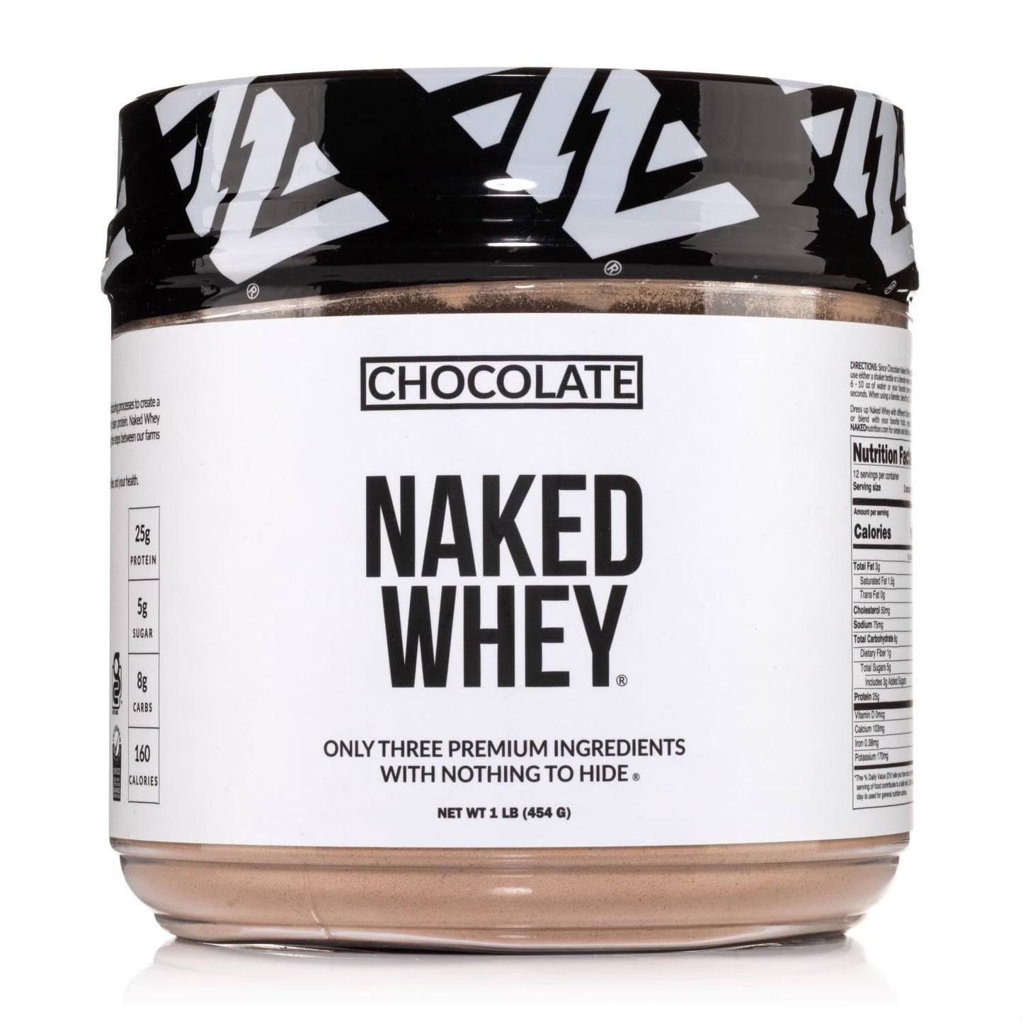 NAKED Whey Vanilla Protein Powder - Only 3 Ingredients - Grass Fed Whey Protein Powder, Vanilla Flavor, and Organic Coconut Sugar, No GMO, No Soy, and Gluten Free - 24 Servings