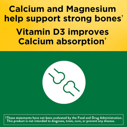 Nature Made Calcium Magnesium Zinc with Vitamin D3, Dietary Supplement for Bone Support, 300 Tablets - Nirvana Guru