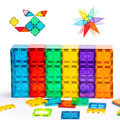 Gemmicc Magnetic Tiles, Deluxe 136 PCS Building Blocks Magnet Toys for Kids,3D Magnet Puzzles Stacking Blocks for Boys Girls,Huge Set with 2 Cars Nirvana Guru