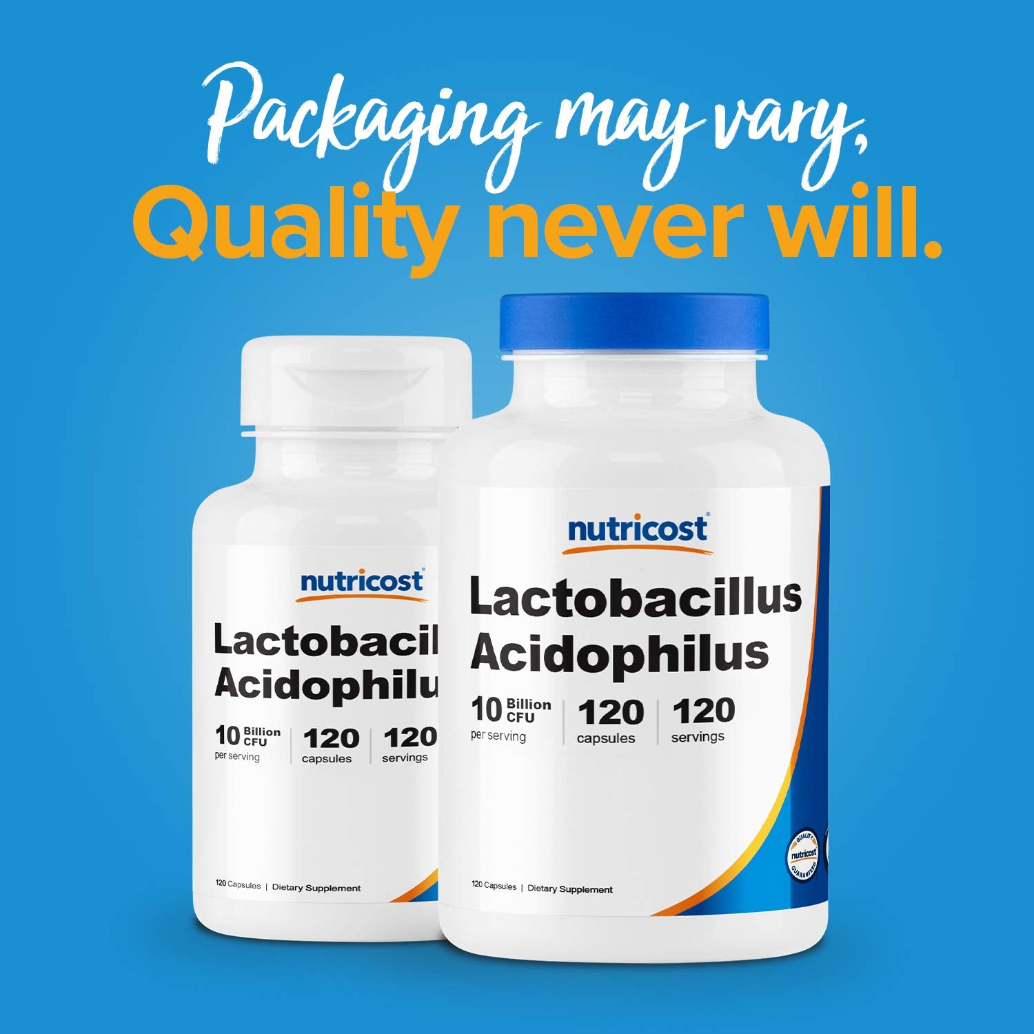 Nutricost Lactobacillus Acidophilus 10 Billion CFU, 120 Vegetarian Capsules - Nirvana Guru