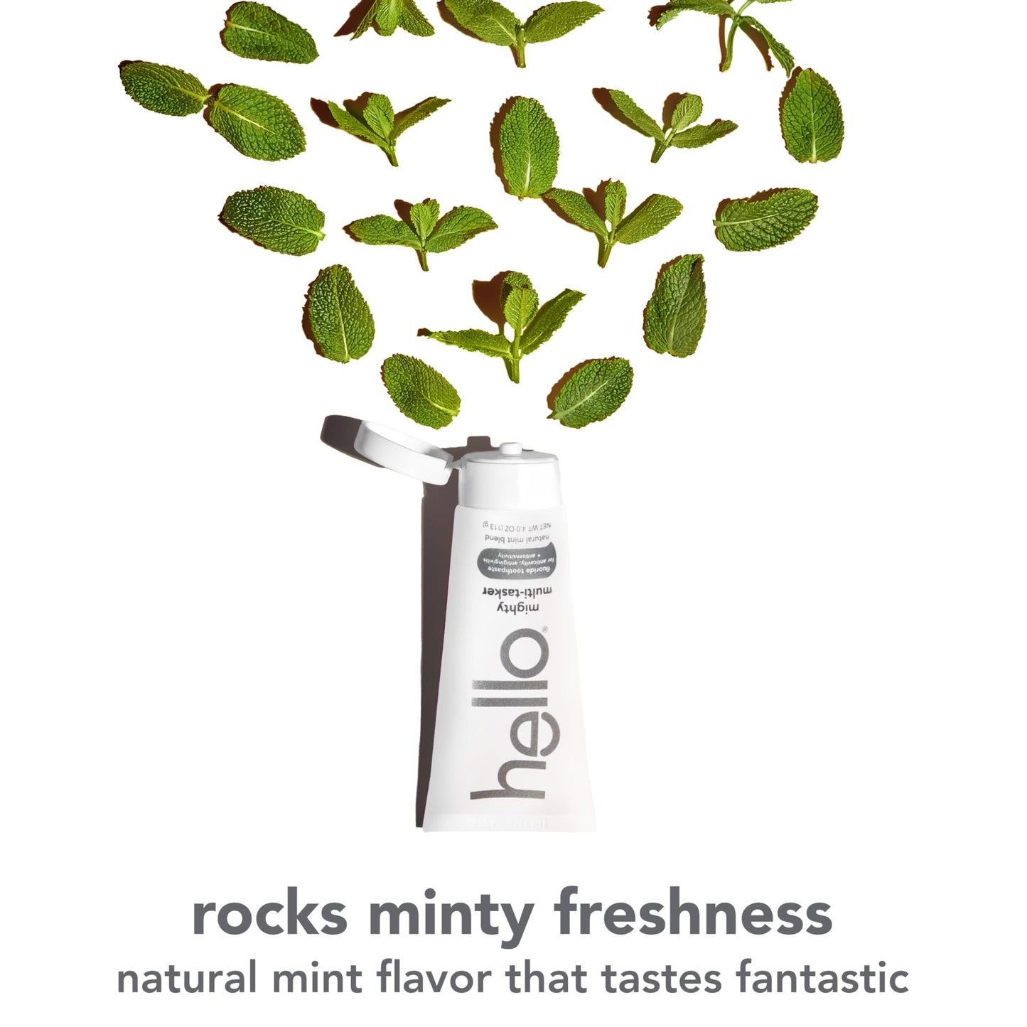 hello Mighty Multitasker Fluoride Toothpaste, 8-in-1 Toothpaste with Minty Flavor, Anticavity, Antigingivitis, Antisensitivity, Strengthens Enamel and Whitens, 2 Pack, 4.0 Oz Tubes Nirvana Guru
