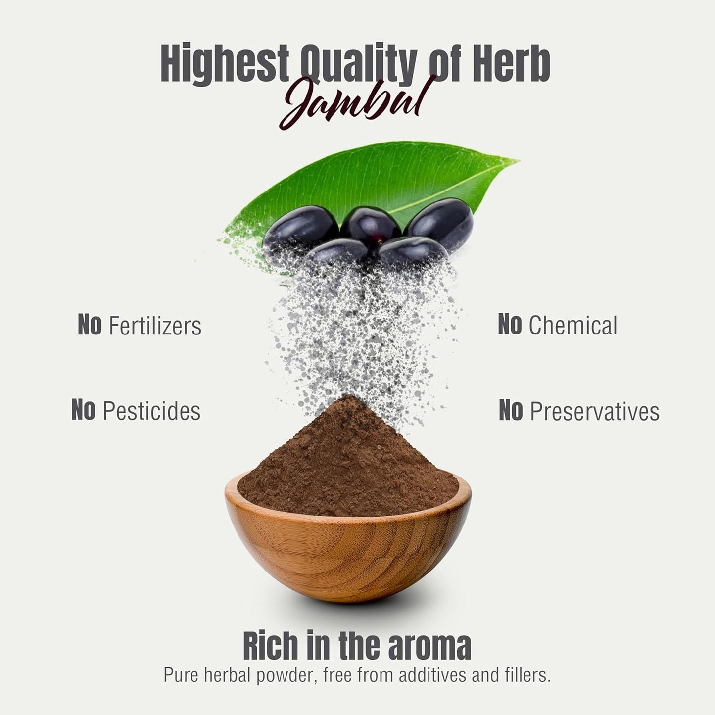Jambul Powder Eugenia Jambolana Maintain Liver Health Non GMO, Vegan 230 GMS Nirvana Guru