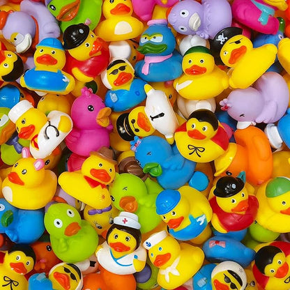 Rubber Ducks in Bulk,Assortment Duckies for Jeep Ducking Floater Duck Bath Toys Party Favors (30-Pack) nirvanaguru