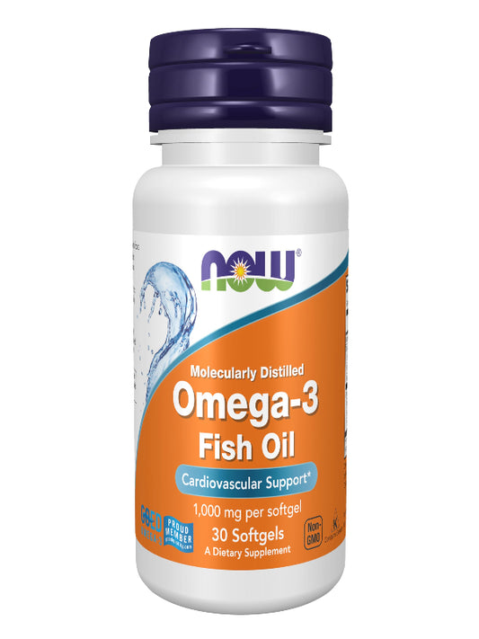 NOW Foods Supplements, Omega-3 180 EPA / 120 DHA, Molecularly Distilled, Cardiovascular Support*, 200 Softgels - Nirvana Guru