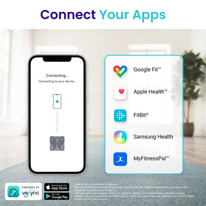 Etekcity Smart Scale for Body Weight FSA HSA Store Eligible, Bathroom Digital Weighing Scale with BMI, Body Fat, Muscle Mass, Accurate Bluetooth Home User Health Equipment Sync Apps Nirvana Guru