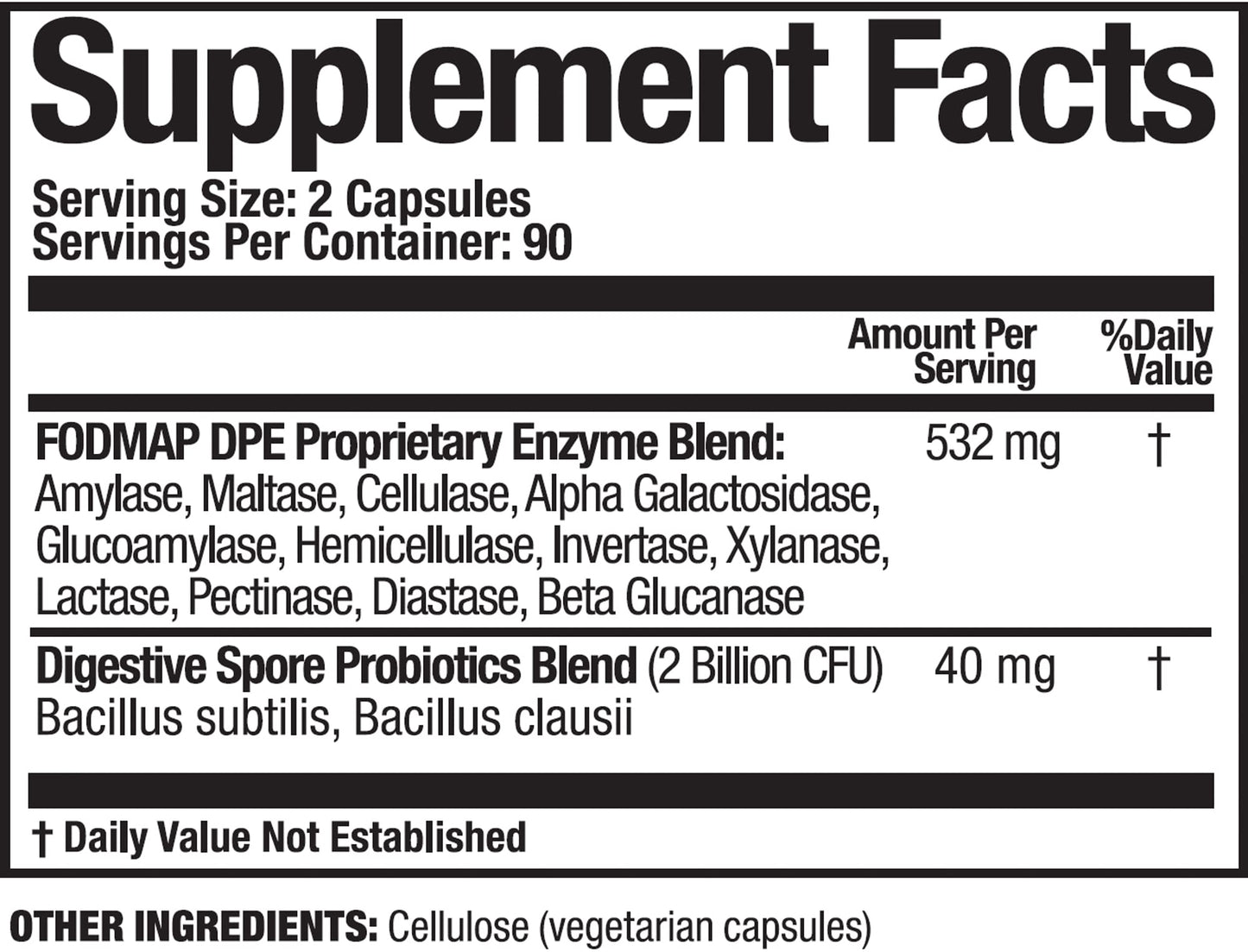 Arthur Andrew Medical - FODMAP DPE, Digestive Probiotics and Enzymes, Relief for FODMAP Intolerance and Highly Fermentable Foods, Vegan, Non-GMO, 180 Capsules Nirvana Guru