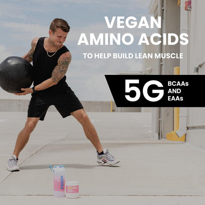 RSP NUTRITION AminoLean Pre Workout Powder, Amino Energy & Weight Management with Vegan BCAA Amino Acids, Natural Caffeine, Preworkout Boost for Men & Women, 30 Serv, Pink Lemonade… Nirvana Guru