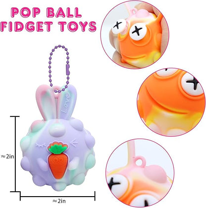 18 PACK Animal Pop Balls Party Favors for Kids,3D Pop Balls Fidget Toys,Birthday Gifts for Boys & Girls,Goodie Bag Stuffers,Pinata Stuffers,Carnival Prizes,Treasure Box Toys,Kids Prizes nirvanaguru