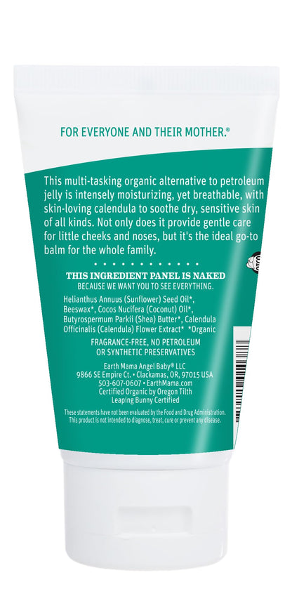 Earth Mama Organic Baby Face Nose & Cheek Balm | Moisturizer with Calendula Oil for Dry Skin Care, Natural Petroleum Jelly Alternative (2-Fluid Ounce) Nirvana Guru