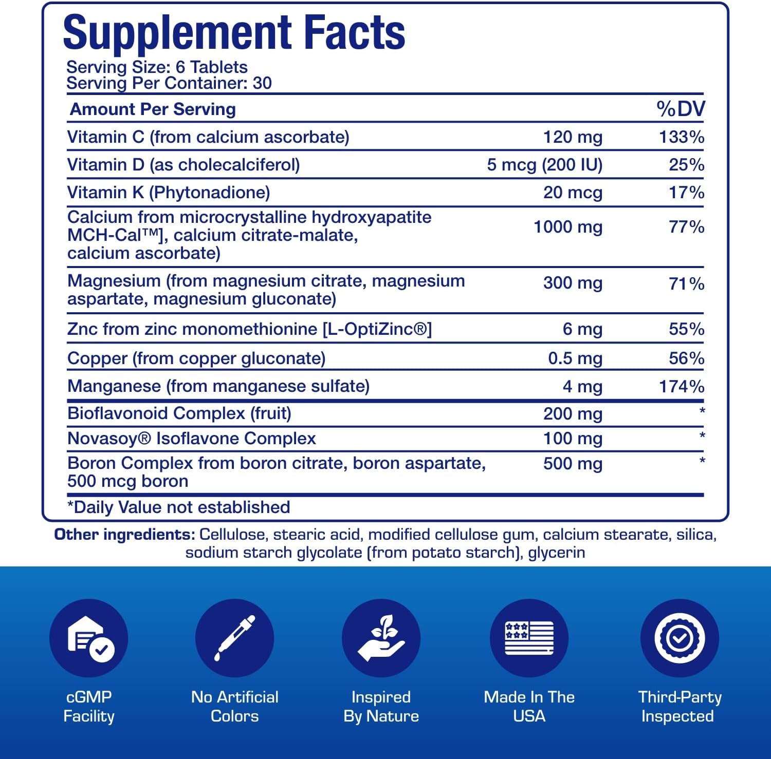 Clinical Calcium Complex Bone Supplement - Restorative Calcium Magnesium Zinc D3 Supplement for Bone Health Strength & Density Support with Antioxidant Bioflavonoids - High Absorption - 15 Servings Nirvana Guru