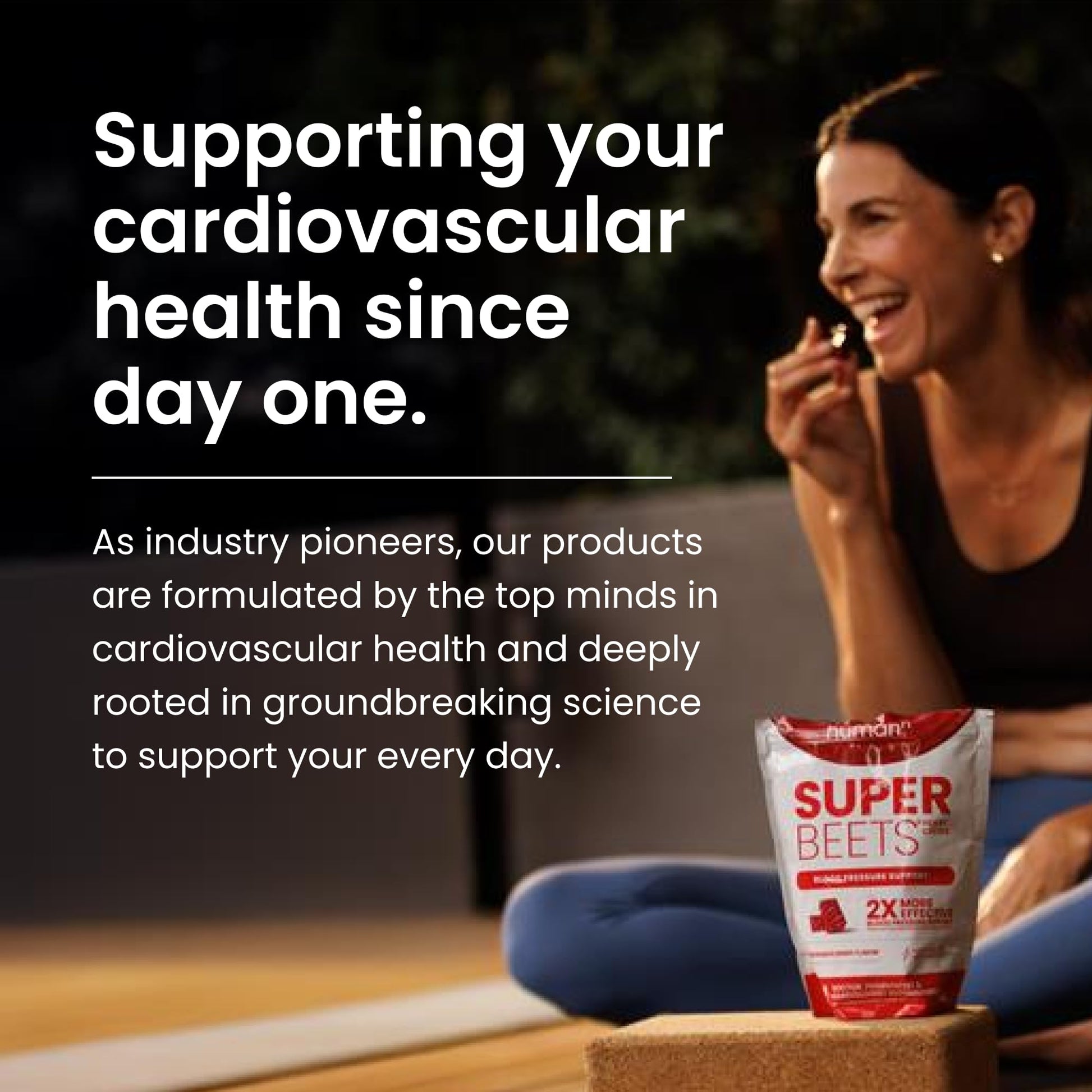 HumanN SuperBeets Heart Chews, Nitric Oxide and Blood Pressure Support, Grape Seed Extract & Non-GMO Beet Root Powder Energy, Pomegranate Berry Flavor, 120 Count - Nirvana Guru