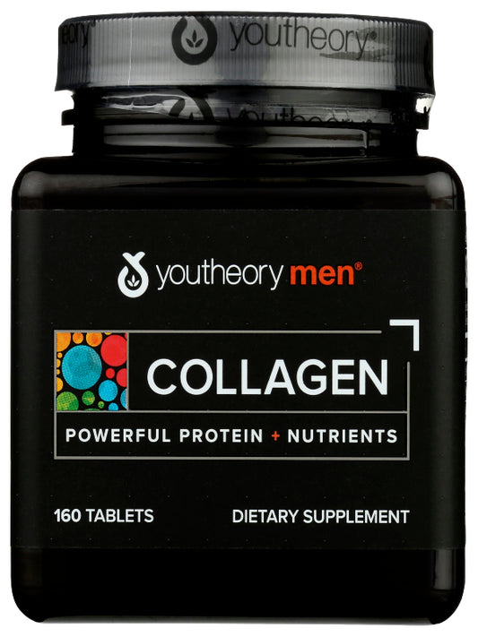 Youtheory Men's Collagen - 5,000 mg Collagen - Daily Supplement for Men - for Hair & Skin Support* - Gluten, Soy & Dairy Free - 290 Tablets - Nirvana Guru