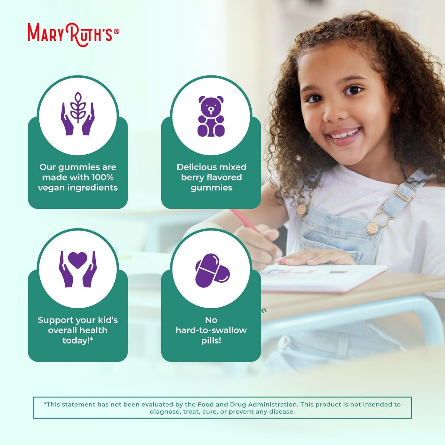 MaryRuth Organics Kids Immune Support Gummies | USDA Organic | Vitamin C, Zinc, and Elderberry Gummies for Kids| Immune Support for Ages 4+ | Vegan | Non-GMO | Gluten Free | 60 Count - Nirvana Guru