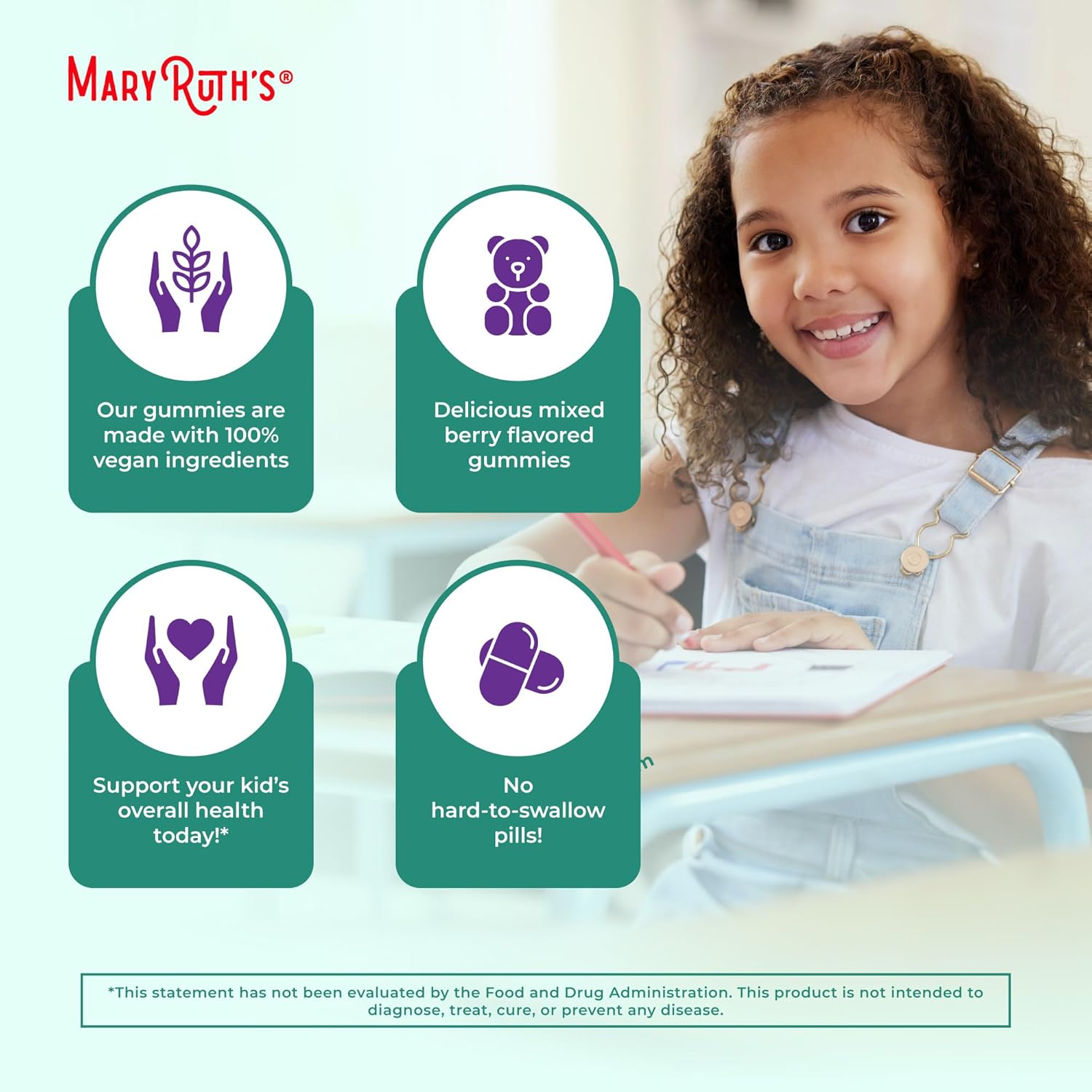 MaryRuth Organics Kids Immune Support Gummies | USDA Organic | Vitamin C, Zinc, and Elderberry Gummies for Kids| Immune Support for Ages 4+ | Vegan | Non-GMO | Gluten Free | 60 Count - Nirvana Guru