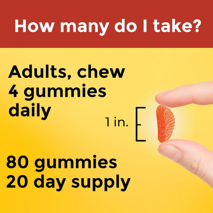 Nature Made Maximum Strength Dosage Vitamin C 1000mg per Serving, Immune Support Vitamin C Gummies for Adults, 80 Vitamin C Gummies, 20 Day Supply - Nirvana Guru