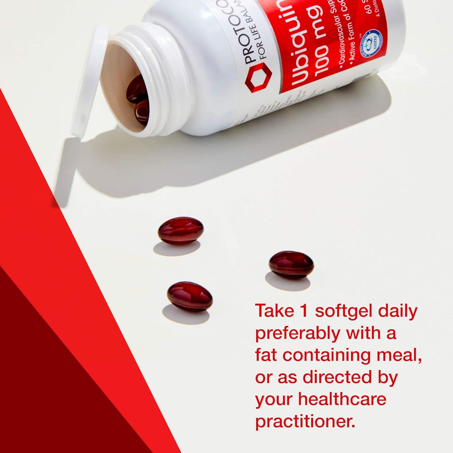 Protocol For Life Balance - Ubiquinol 100 mg - Cardiovascular Support with Active Form of CoQ10, Supports Energy Production, Heart Health, Antioxidant Activity - 60 Softgels Nirvana Guru