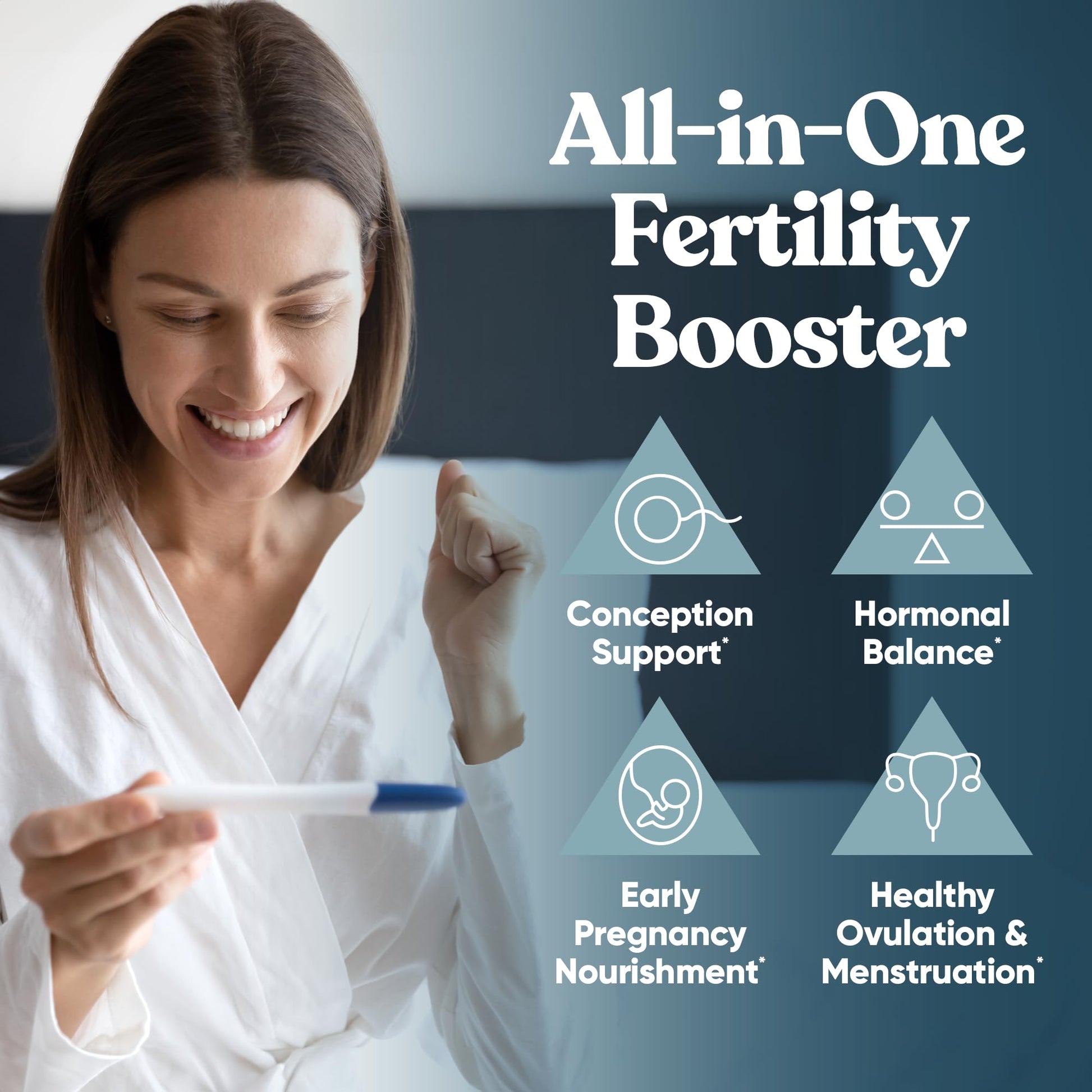 Conception Fertility Supplements for Women – Aids Ovulation, Hormonal Balance, & Regular Cycles – Prenatal Vitamin Support with Myo-Inositol, Folate, Folic Acid, Vitex – 60 Vegetarian Soft Capsules Nirvana Guru