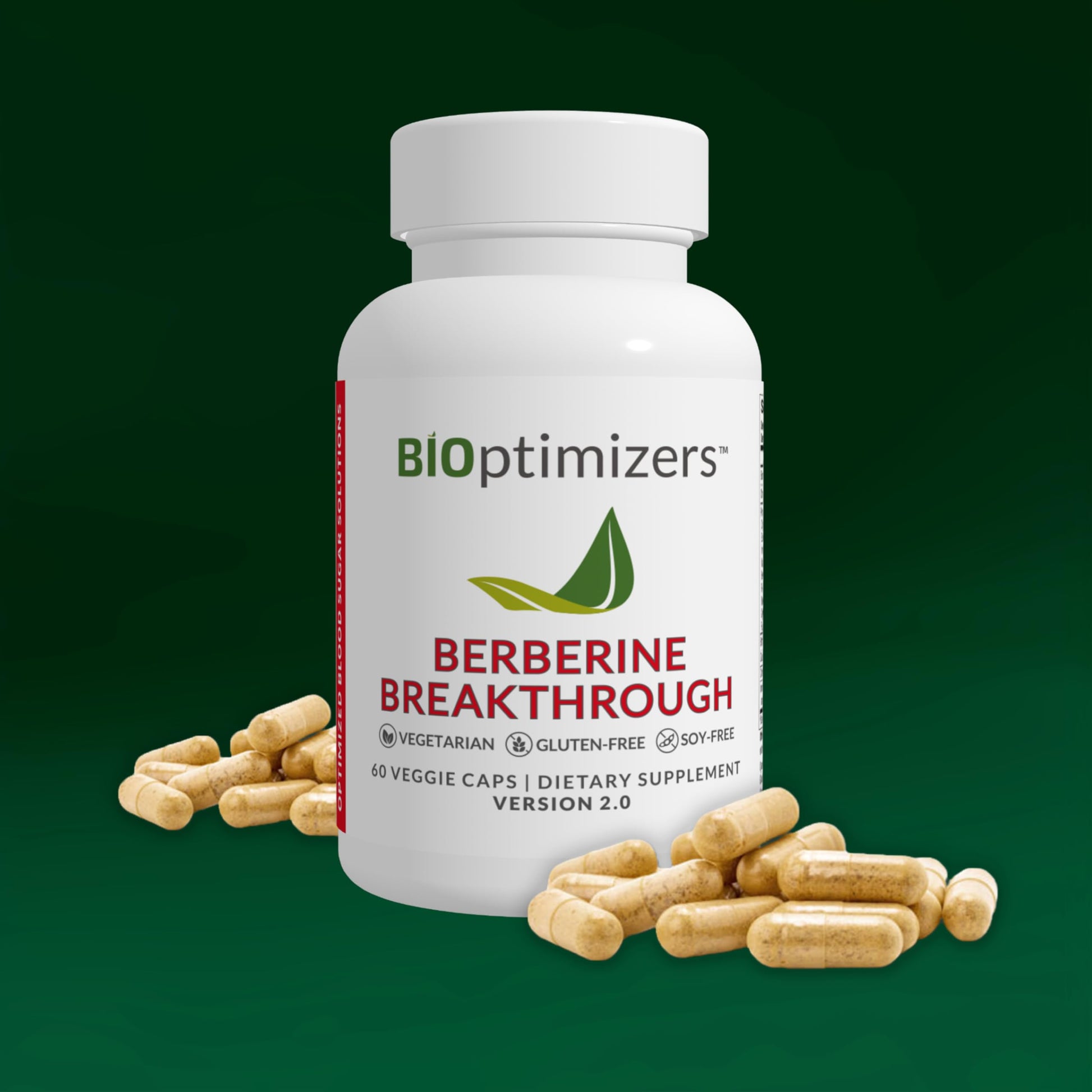 BIOptimizers Berberine Breakthrough 2.0 Supplement, 60 Capsules - Vegetarian, Gluten- and Soy-Free Nirvana Guru